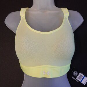 NWT Womens Under Armour Infinity Sports Bra XL High Vis Yellow